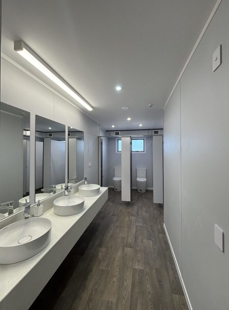 Climateline wet area grade lining in a bathroom