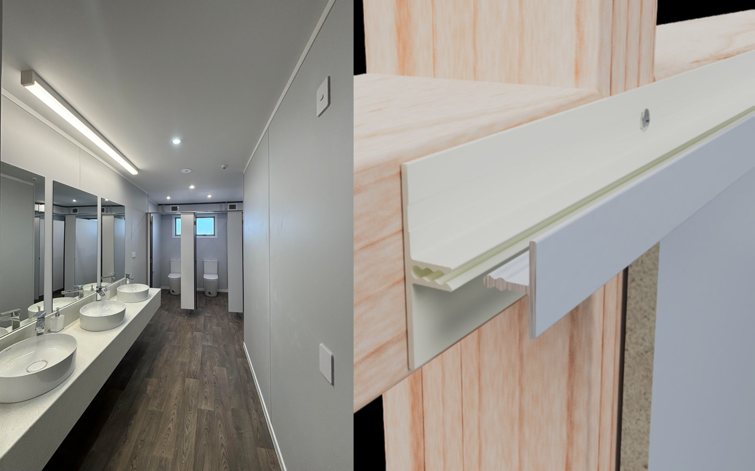 Climateline jointer and bathroom